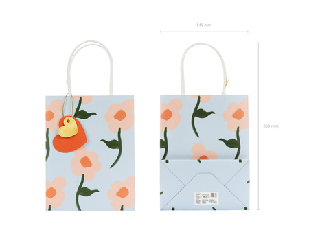 Torebka na prezenty Kwiaty