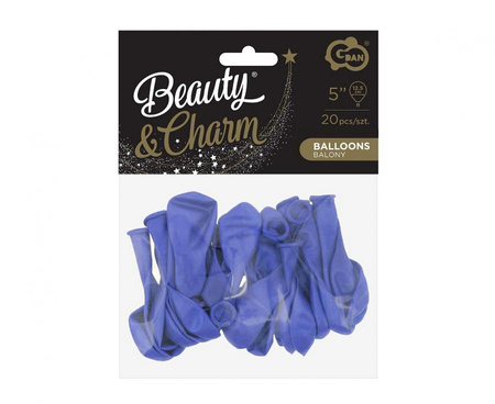 Balony Beauty&Charm, pastelowe niebieskie 5"/ 20 szt.