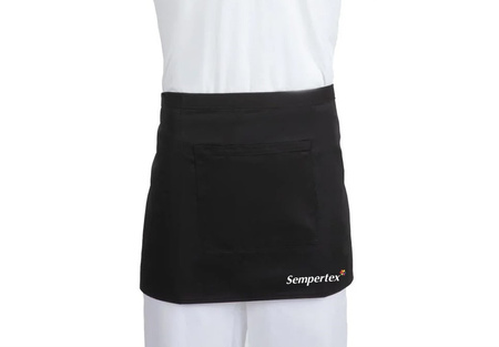 Czarny krótki fartuch dla dekoratora 