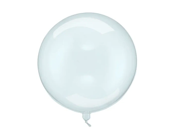 Balon Kula, 40cm, transparentny niebieski