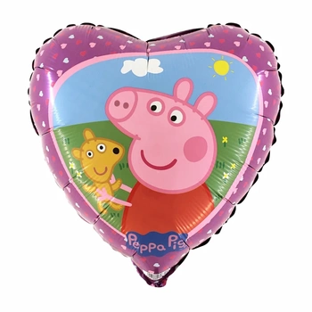 Balon foliowy Peppa Serce 18'' - 46 cm!
