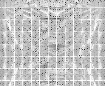 Kurtyna Kwadrat-gwiazdki, metaliczna srebrna, 100x200 cm