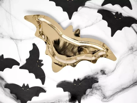 Talerzyki Nietoperz, złoty, 37,5x18,5cm