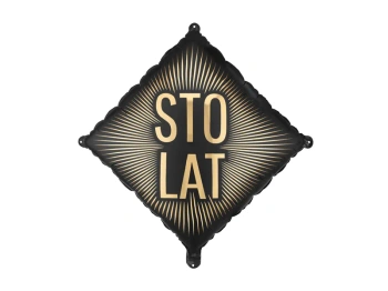 Balon foliowy ''Sto lat'', 46x46 cm, mix