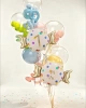 Balon foliowy Cukierek Happy Birthday, 61x37 cm, mix