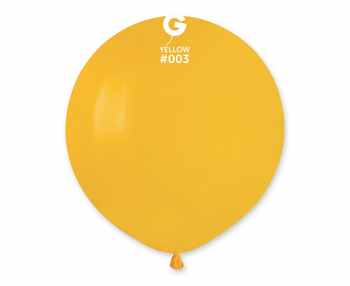 Balony G150 pastel 19" - ciemnożółte 03/ 25szt.