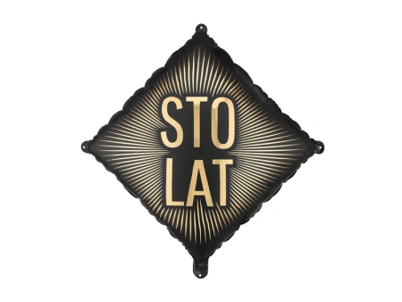 Balon foliowy ''Sto lat'', 46x46 cm, mix