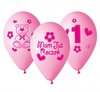 Balony Premium "Moje 1 urodziny ( różowy ), 12" / 5 szt.
