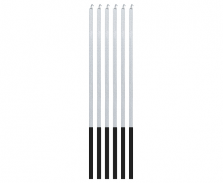 Świeczki B&C Magiczny Płomień, srebrne, 3x3x150mm, 6 szt.