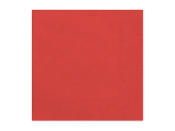 Serwetki papierowe, ciemny czerwony, 33x33cm