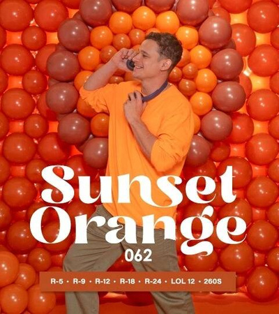 Balony Sunset Orange 18", 25 szt