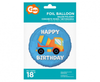 Balon foliowy Betoniarka (Happy Birthday), 18"