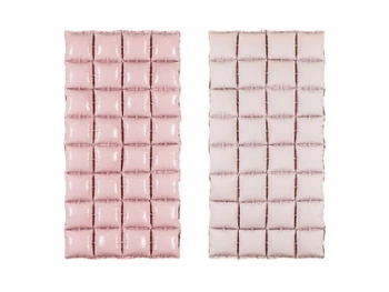 Balon foliowy kurtyna dwustronna, jasny różowy, 55 x 110 cm