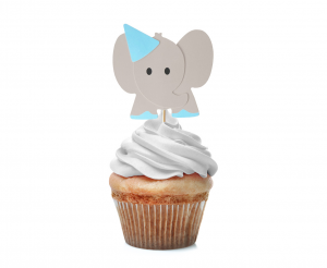 Pikery B&G Słoniki, niebieskie, 10 szt.