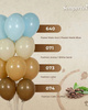 Balony White Sand  18", 1 szt