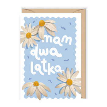 Kartka na drugie urodziny