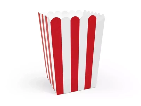 Pudełka na popcorn, mix, 7x7x12,5cm