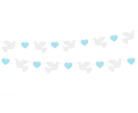Girlanda papierowa Gołąbki