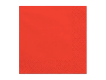 Serwetki papierowe, czerwony, 33x33cm