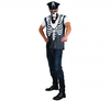 Strój dla dorosłych "Szkielet gangstera" (czapka, maska, bluza), roz. 56