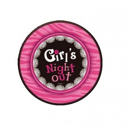 TALERZYKI PAPIEROWE GIRL'S NIGHT OUT, 6SZT