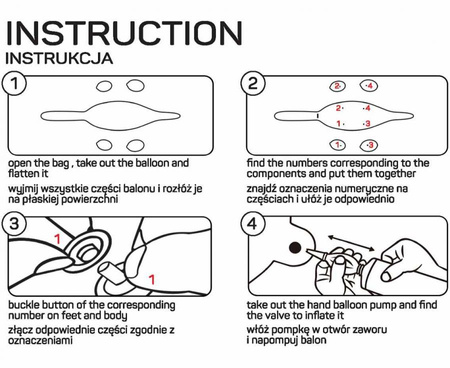 Balon foliowy Dino Brachiozaur, 213x86x129 cm z pompką