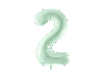 Balon foliowy Cyfra ''2'', 72cm, zieleń