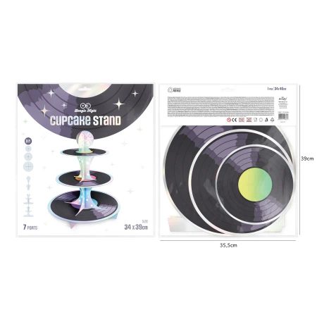 Patera na ciastka Retro Disco 34x39cm DIY