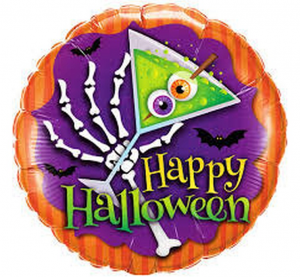 Balon foliowy 18" QL CIR "Halloween Scary Drink"