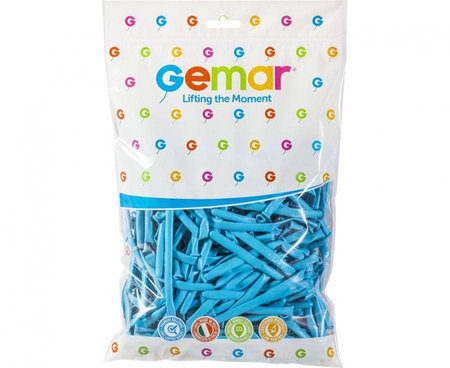 Balony D4 - Rurki włoskie błękitne 09/ 100 szt.