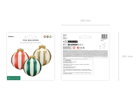 Balony foliowe Bombki, 42x46cm