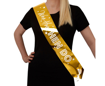 Szarfa papierowa na wieczór panieński Woo Hoo Hen Do, 4 szt.