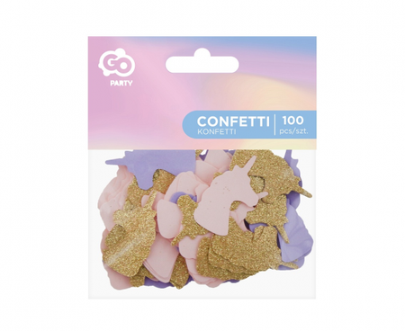 Konfetti papierowe Jednorożec, 100 szt.