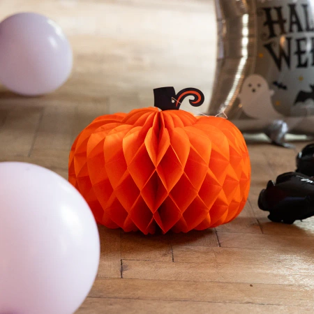 Dekoracja wisząca honeycomb Halloween Dynie 2 szt.