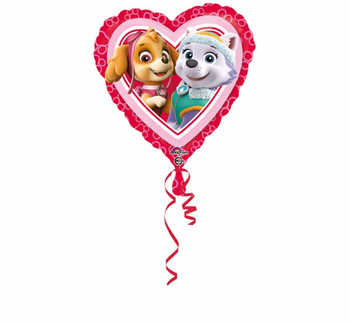 Balon foliowy 18 cali/43 cm Psi Patrol "Paw Patrol Love - Girl"