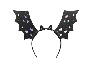 Opaska Nietoperze, 22x23 cm, czarny