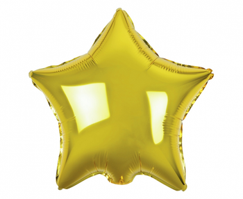 Balon foliowy B&C "Gwiazda", złota, 19"