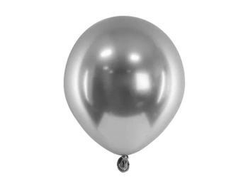 Balony Glossy 12 cm, ciemny srebrny