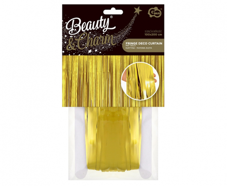 Kurtyna matowa złota, 100x200 cm