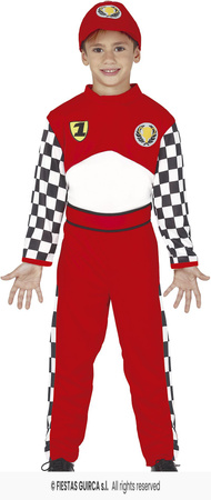 Strój Kierowca rajdowy F1 dla chłopca, rozm. 115-123 cm