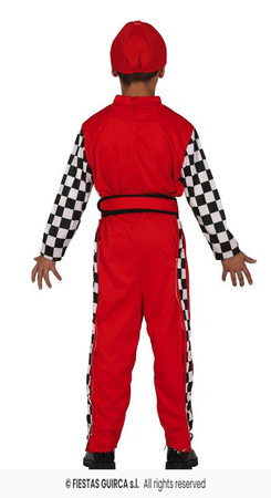 Strój Kierowca rajdowy F1 dla chłopca, rozm. 115-123 cm