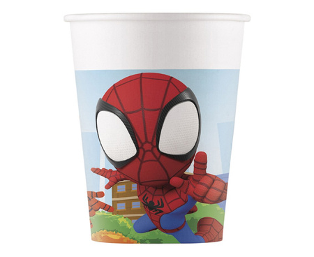 Kubeczki papierowe Spidey & His Amazing Friends, 200ml, 8 szt.
