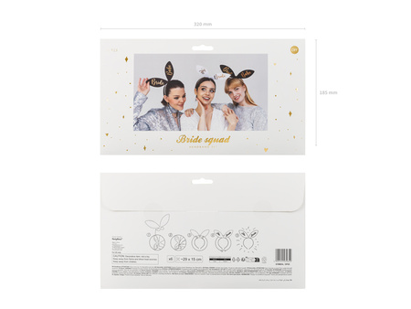 Opaski Bride Squad, 15 x 29 cm, mix