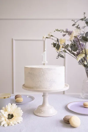 Świeczka urodzinowa Cyferka 1, jasna mięta, 6 cm