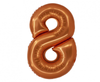 Balon foliowy Smart, Cyfra 8, miedziana, 76 cm
