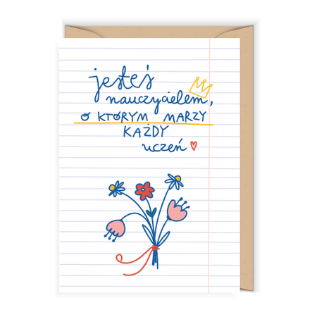 Kartka "Nauczyciel marzeń"