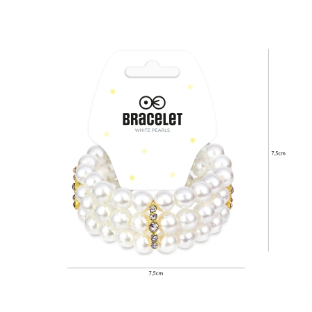Bransoletka z perłami i cyrkoniami