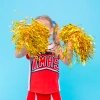 Pompony cheerleaderki złote 2szt.