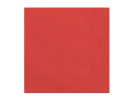 Serwetki papierowe, ciemny czerwony, 33x33cm