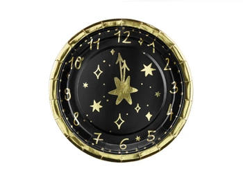 Talerzyki Zegar, 18 cm, mix